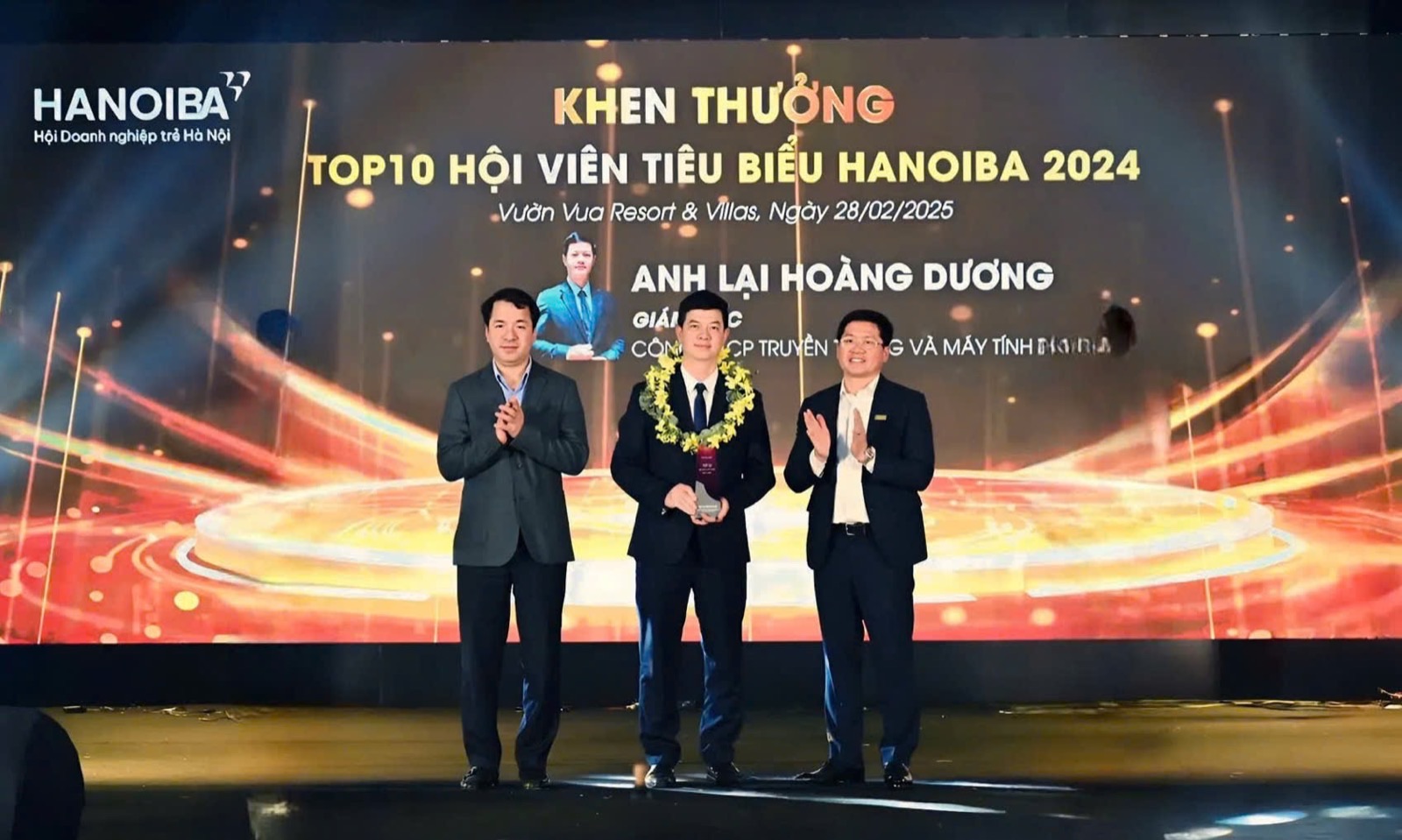 ÔNG LẠI HOÀNG DƯƠNG – GIÁM ĐỐC CÔNG TY MÁY TÍNH THÁNH GIÓNG – 1 TRONG 10 HỘI VIÊN CÓ THÀNH TÍCH XUẤT SẮC TRONG PHONG TRÀO HỘI DOANH NGHIỆP TRẺ HÀ NỘI NĂM 2024