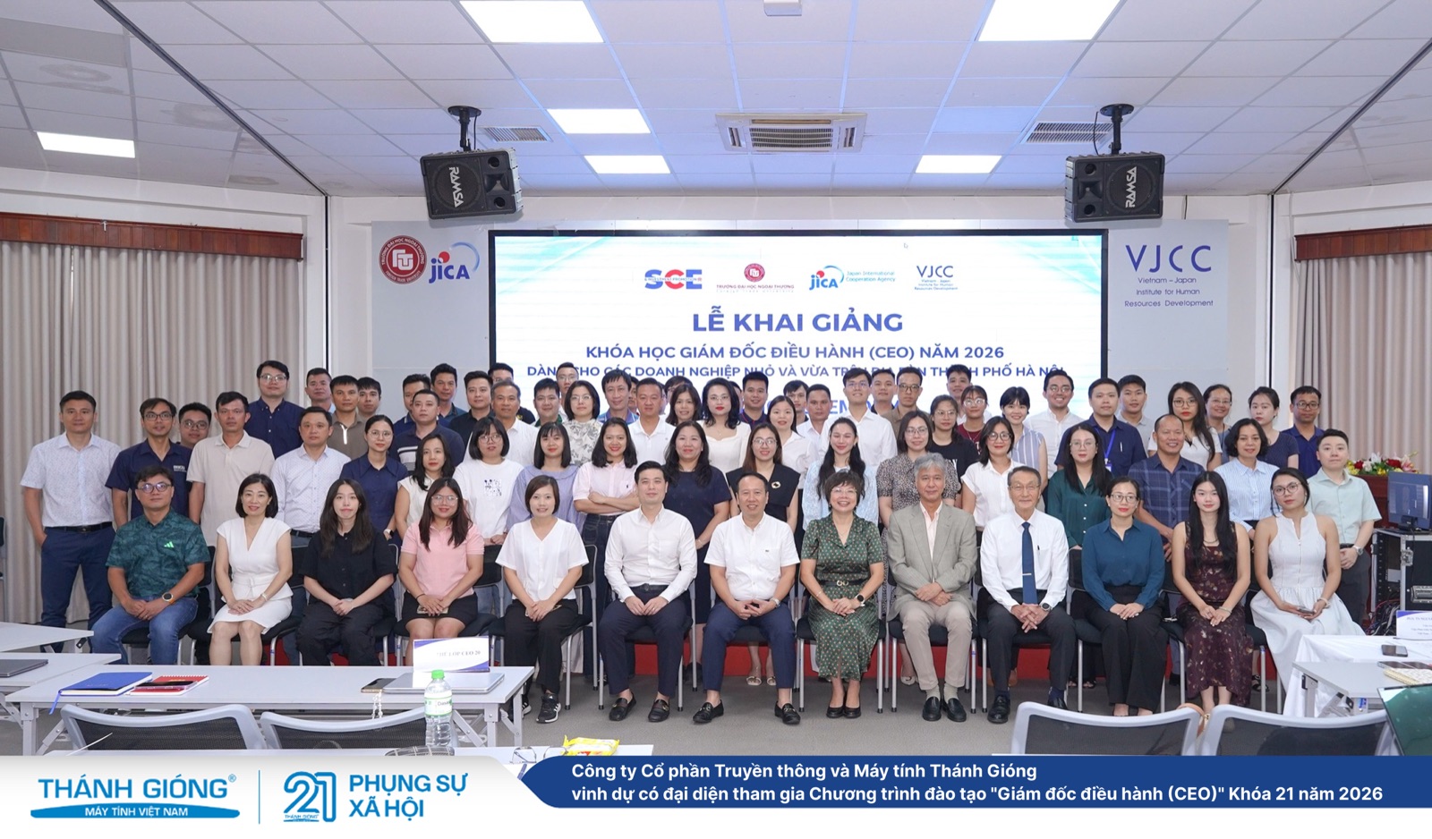 MÁY TÍNH THÁNH GIÓNG ĐỒNG HÀNH CÙNG LÃNH ĐẠO TRẺ TẠI CHƯƠNG TRÌNH ĐÀO TẠO GIÁM ĐỐC ĐIỀU HÀNH (CEO) VJCC 2026

